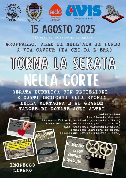 serata nella corte